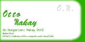 otto makay business card