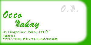 otto makay business card